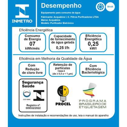 Imagem de Purificador premium eletronico bivolt - orange/dark