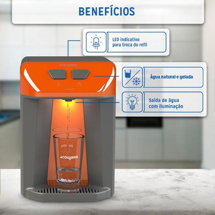 Imagem de Purificador premium eletronico bivolt - orange/dark