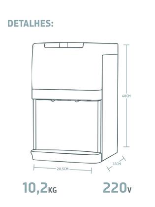 Imagem de Purificador Refrigerador Purific Evus II Preto