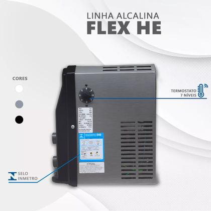 Imagem de Purificador Super Água Alcalina Ionizada Gelada Ph 9,5 Redox/Pral Negativo Flex HE Preto 220v - Top Life