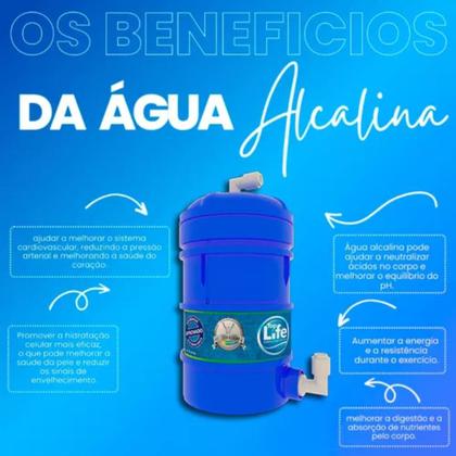 Imagem de Purificador Super Água Alcalina Ionizada Gelada Ph 9,5 Redox/Pral Negativo Flex HE Preto 220v - Top Life