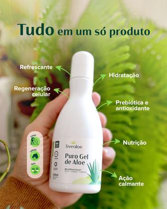 Imagem de Puro Gel De Aloe Vera Orgânico 210ml LiveAloe