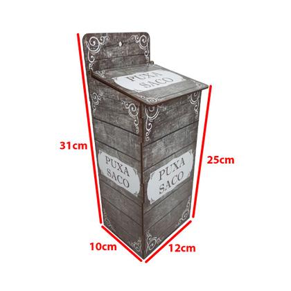 Imagem de Puxa Saco Parede Organização Cozinha Mdf Madeira Adesivado