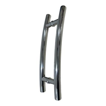 Imagem de Puxador 45cm Belíssima Inox Tubular Redondo Entre Furos 30cm
