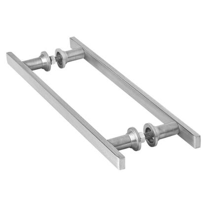 Imagem de Puxador Aço Inox Escovado para Porta de Vidro 20cm M.S