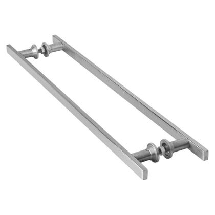 Imagem de Puxador Aço Inox Escovado para Porta de Vidro 60cm M.S