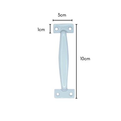 Imagem de Puxador Alça De Alumínio P/ Porta Camarão/móveis 10cm Branco