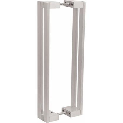 Imagem de Puxador Alça Dupla para Porta de Passagem 3014 800mm Cromo Escovado Mital