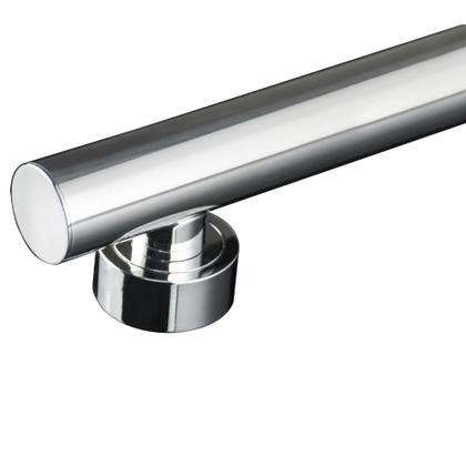 Imagem de Puxador Alça Dupla para Porta de Passagem Anello 600mm Inox Polido Zen Design