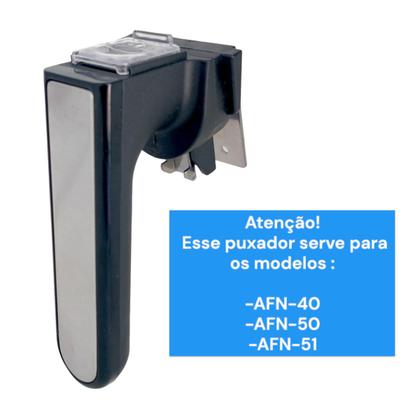 Imagem de Puxador Alça Para Air Fryer Mondial AFN-40 AFN-50 AFN-51 Preto Inox
