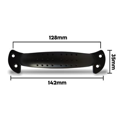 Imagem de Puxador Alça Preto Fosco DZ 28 Metal Zamac 142mm Comprimento