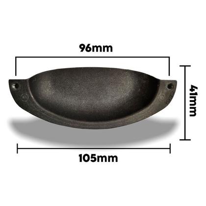 Imagem de Puxador Concha Médio Entre Furos 96mm Gaveta Móvel