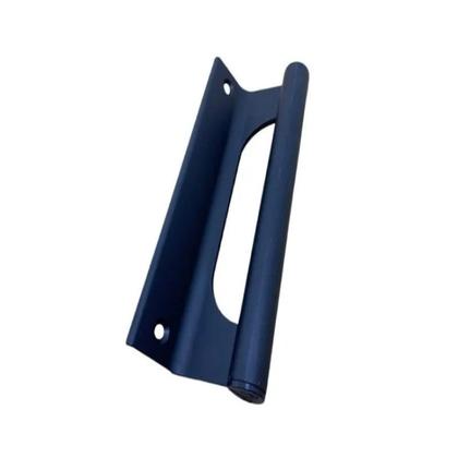 Imagem de Puxador de Aluminio Buzio Porta Portao Correr Preto 20cm