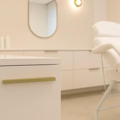 Puxador de Gaveta 20cm Dourado Sobreposto Líbero Nuovo Torralba Cava ...