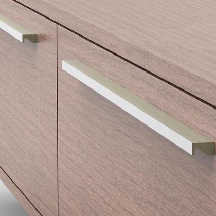 Puxador de Gaveta 20cm Dourado Sobreposto Líbero Nuovo Torralba Cava ...