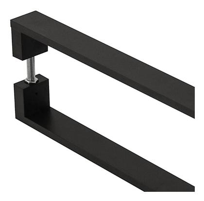 Imagem de Puxador De Porta Pivotante Alumínio Inoxidável Preto 50Cm