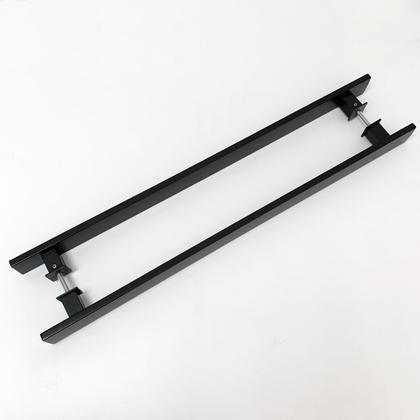 Imagem de Puxador De Porta Reto Flat Black 1m Aço Inox - Preto Fosco