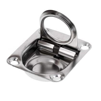 Imagem de Puxador de Tampa em Aço Inox 65 x 55 mm Para Barcos Lanchas