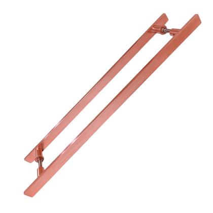 Imagem de Puxador Duplo Alumínio 60cm Porta Pivotante Rose