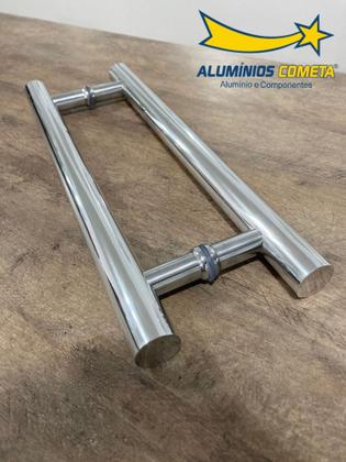 Imagem de Puxador H tubular alumínio 20x30cm - Alumínios Cometa