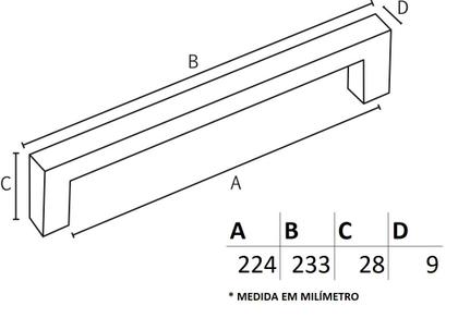 Imagem de Puxador IL 080 - Antique - 224MM