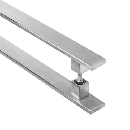 Imagem de Puxador Inox Escovado Para Porta Pivotante Madeira 90cm