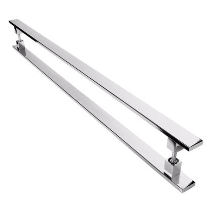 Imagem de Puxador Inox Para Porta Pivotante Madeira Vidro 1.20 metro