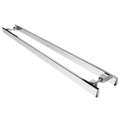 Imagem de Puxador Inox Para Porta Pivotante Madeira Vidro 1 metro