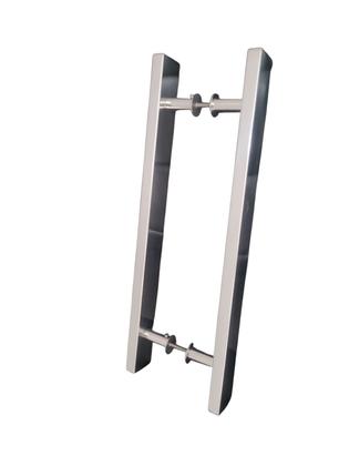 Imagem de Puxador Inox Para Porta Pivotante Madeira Vidro 80 Cm Polido