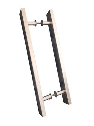 Imagem de Puxador Inox Para Porta Pivotante Madeira Vidro 80 Cm Polido