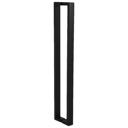 Imagem de Puxador Inox U Para Porta Pivotante Preto Fosco 1.00 metro