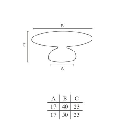 Imagem de Puxador Para Móveis Belvi IL612 Formato Ponto 50mm em Zamac IL