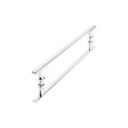 Imagem de Puxador Para Porta De Correr Vidro Madeira Inox 60cm MS FS