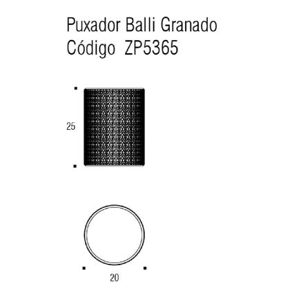 Imagem de Puxador Ponto Bali Granado Vecchio Cobre Zen Design
