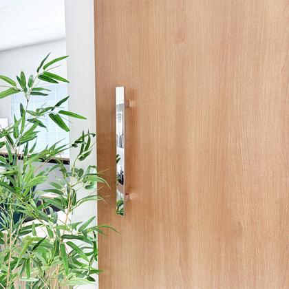 Imagem de Puxador Porta Duplo Em Aço Inox 40cm Modelo Flat Economy