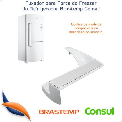 Imagem de Puxador Porta Freezer Refrigerador BRE85 Brastemp W10509302