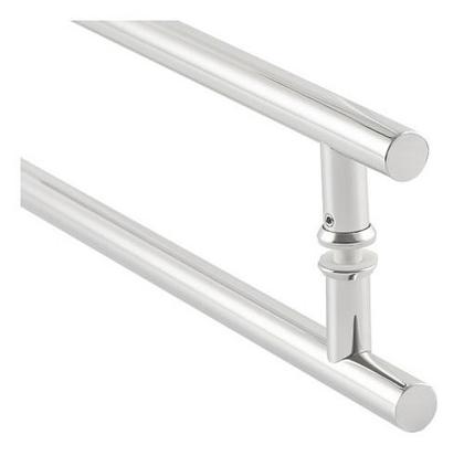 Imagem de Puxador Porta Pivotante 40cm Aço Inox Tubular Redondo