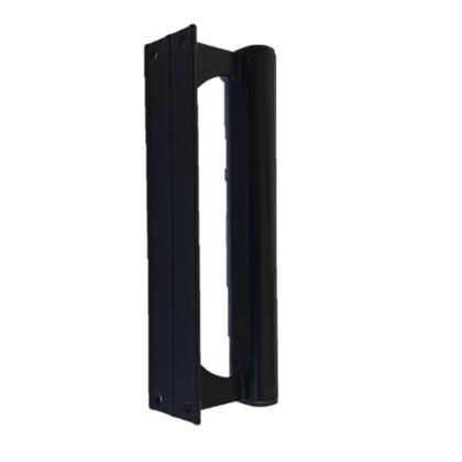 Imagem de Puxador Porta Portao Aluminio Madeira Buzio Preto PUX-144 140mm Alumifix