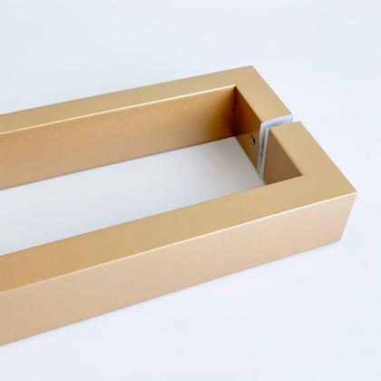 Imagem de Puxador Square Aço Inox 80 cm Dourado Champanhe