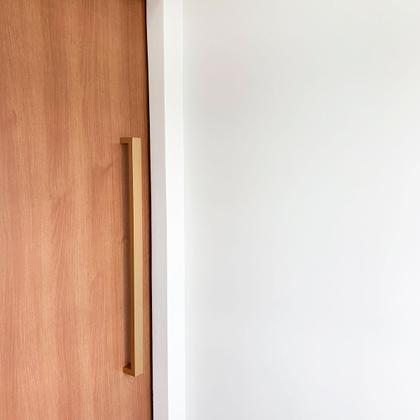 Imagem de Puxador Square Aço Inox 80 cm Dourado Champanhe