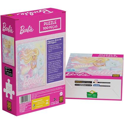 Imagem de Puzzle 100 Peças Barbie Brilhante - Grow