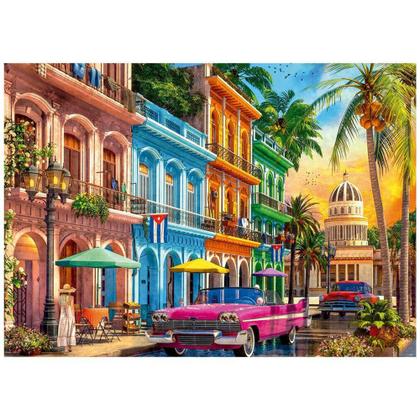 Imagem de Puzzle 1000 Peças Pôr Do Sol Em Havana - GROW