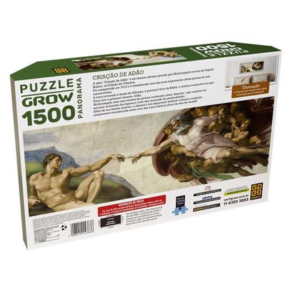 Imagem de Puzzle 1500 Peças Panorama Criação de Adão - Grow