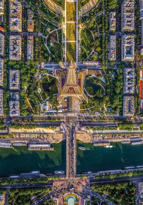 Imagem de Puzzle 1500 Peças Vista Aérea De Paris  - Clementoni