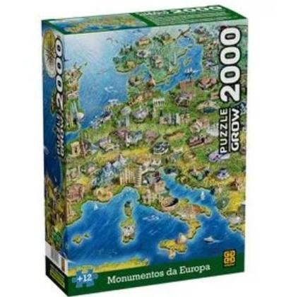 Imagem de Puzzle 2000 peças Monumentos da Europa
