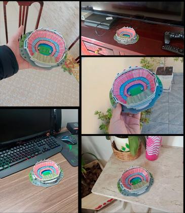 Imagem de Puzzle 3D Quebra Cabeça  Mini Estádio Camp Nou 27 Peças
