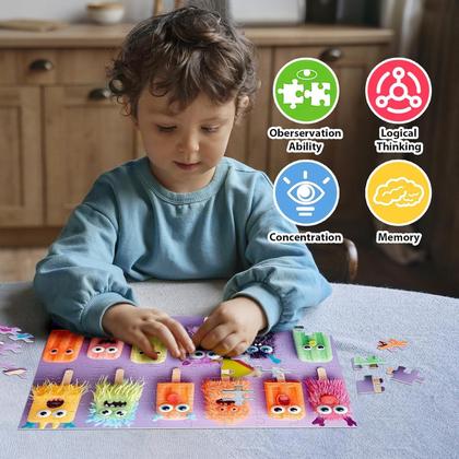 Imagem de Puzzle BraniacBits, 100 peças, pacote com 4 crianças de 4 a 6, 6, 8 a 10 anos