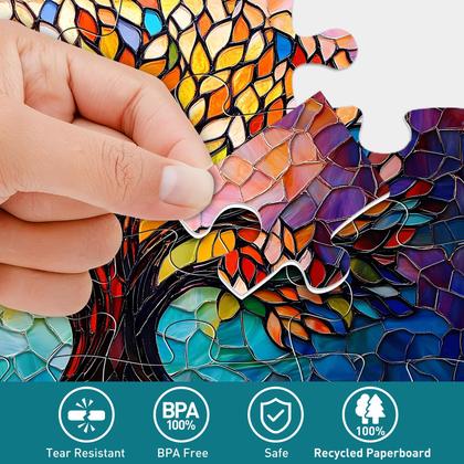 Imagem de Puzzle com 6 pacotes de 16 peças grandes para idosos com demência