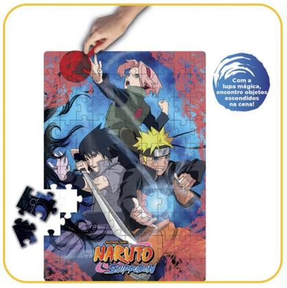 Imagem de Puzzle Play 100 Peças - Lente Mágica - Naruto Shippuden 1192 - Elka