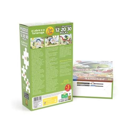 Imagem de Puzzle Progressivo A Lebre e a Tartaruga